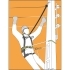 Zaťahovací zachytávač pádu s oceľovým lanom, dĺžka 3,5 m, HELIXON, FA2040203B