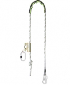 Polohovacie polyamidové lano s priemerom 12 mm, dĺžka lana - 2 m, nastaviteľná dĺžka od 0,85 - 1,35 m, nastavovacie zariadenie dĺžky lana z ľahkej zliatiny, 