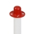 Bezpečnostný plastový stĺpik červeno biely