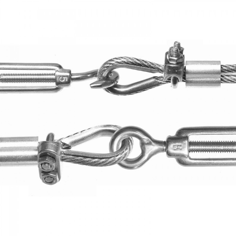 Lanová očnica DIN 6899B je určená pre inštaláciu na kábel/lano, keď sa na jeho konci vytvorí slučka.